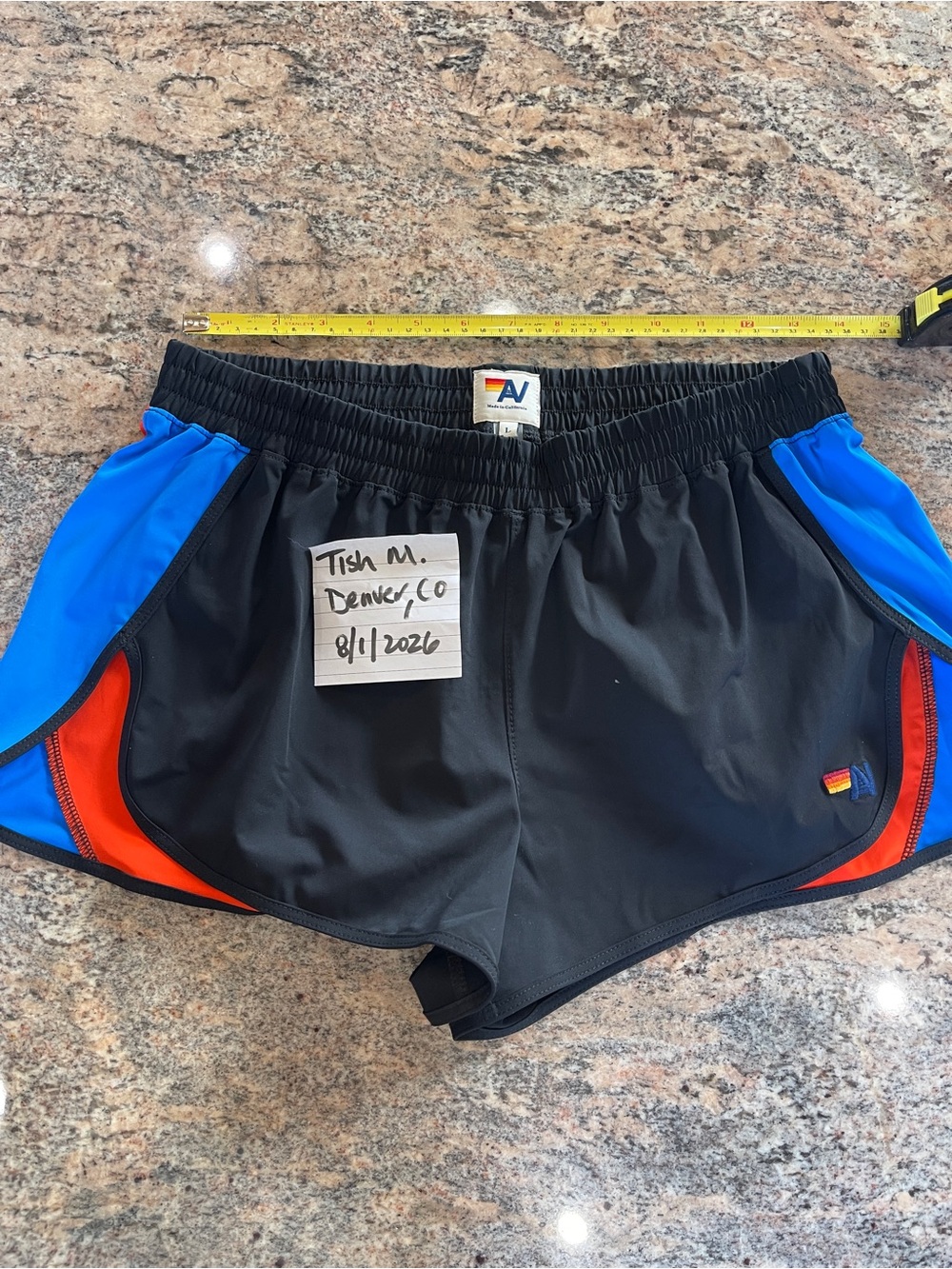 AV split side board shorts